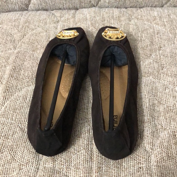 NEW PERLINA BROWN BALLETS FLATS SIZE 7 ROYAL LEATHER UPPER - Picture 3 of 7